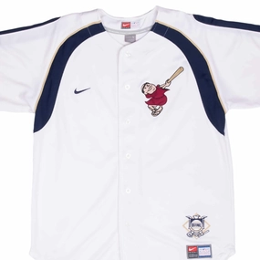VINTAGE MLB SAN DIEGO PADRES WHITE NIKE JERSEY 2000S SIZE LARGE Sporty Performance Heat Ready