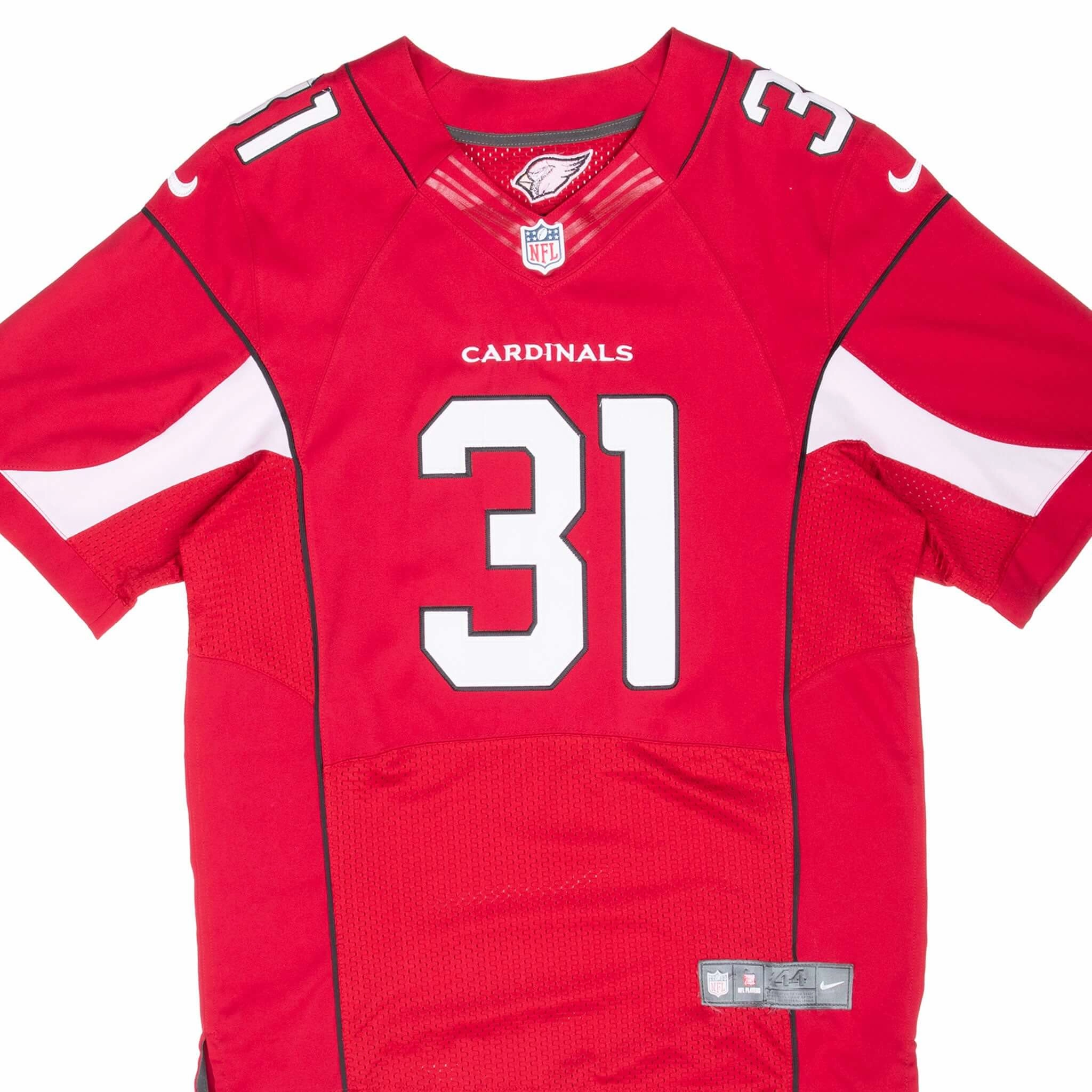 VINTAGE NFL ARIZONA CARDINALS JOHNSON #31 NIKE JERSEY 2010S SIZE 44 Outdoor Activewear Quick Release Cuffs