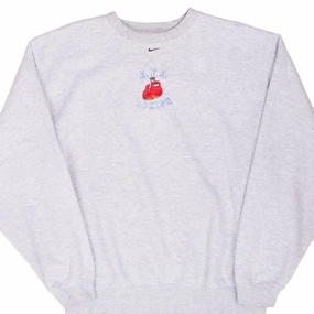 VINTAGE NIKE CENTER SWOOSH AFA BOXING GREY SWEATSHIRT 1990S LARGE Hiking wear