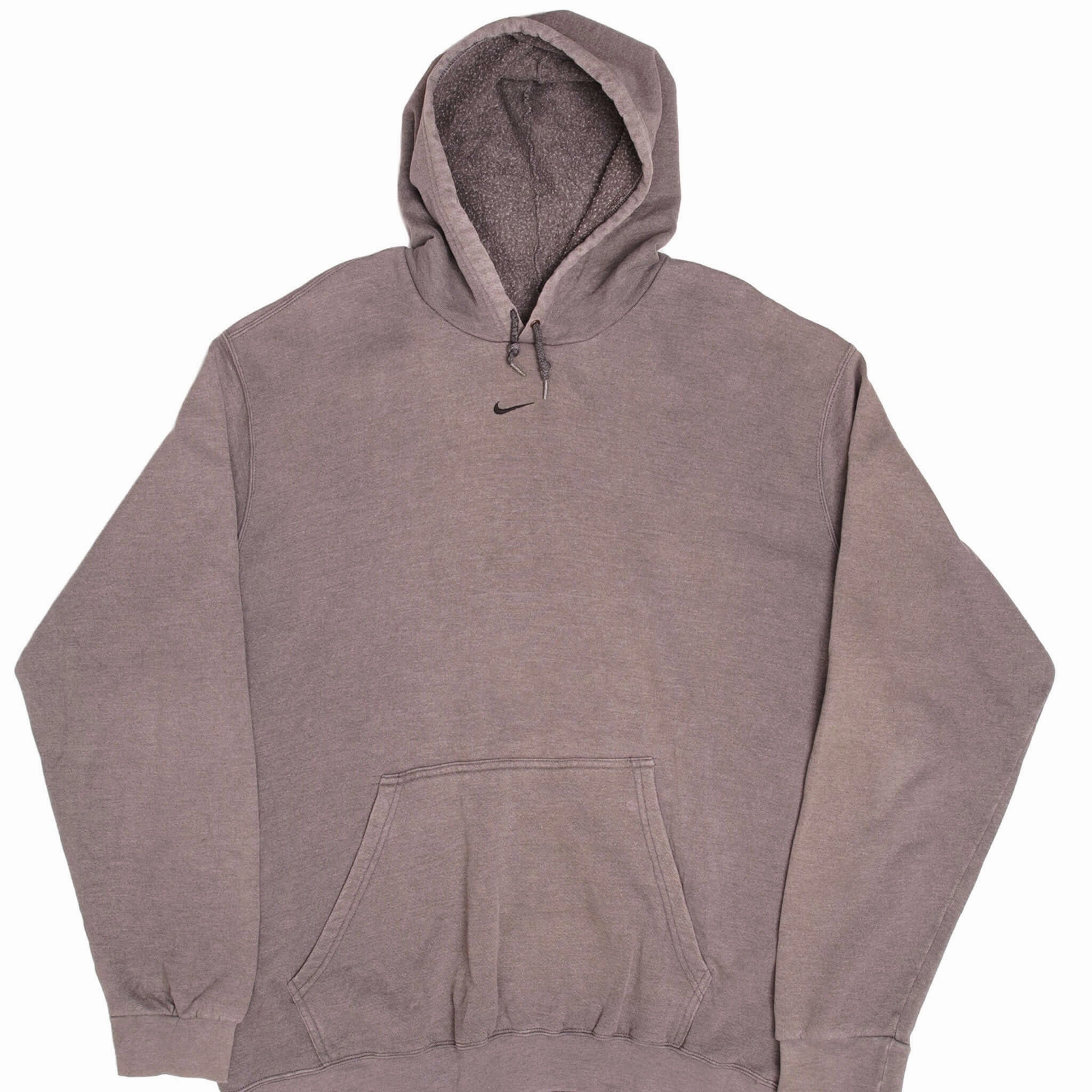 Comfort Apparel product ombre gradient VINTAGE NIKE CENTER SWOOSH HOODIE SWEATSHIRT 2000S 2XL MADE IN USA