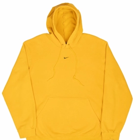 product shoe support VINTAGE NIKE CENTER SWOOSH MUSTARD YELLOW TRAVIS SCOTT HOODIE 2000S LARGE