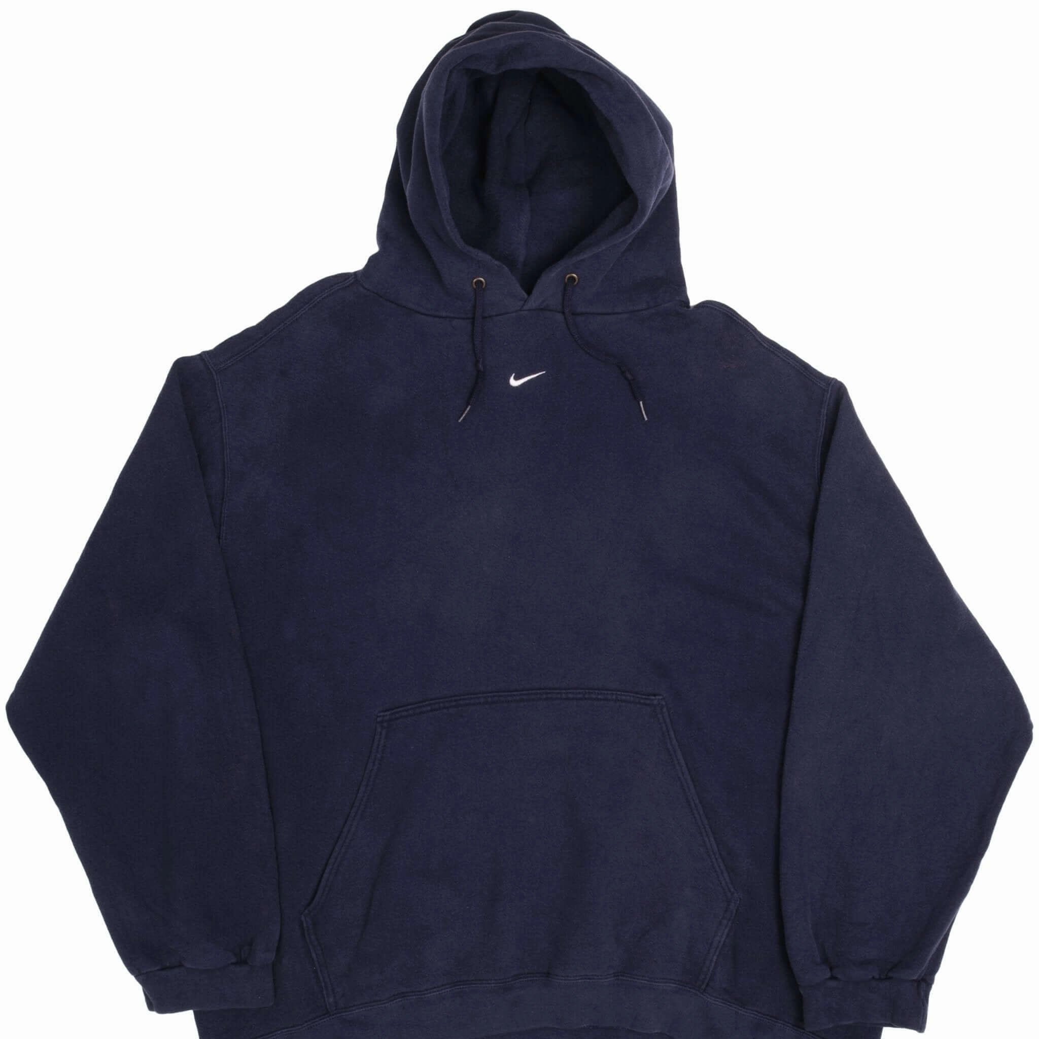 product wedding guest charm Chilly Weather VINTAGE NIKE CENTER SWOOSH NAVY BLUE TRAVIS SCOTT HOODIE 1990S 2XL MADE USA
