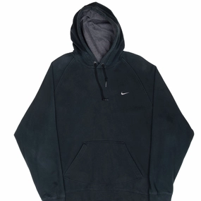 product recommendation Casual Wear VINTAGE NIKE CLASSIC SWOOSH BLACK HOODIE SWEATSHIRT 2000S XL