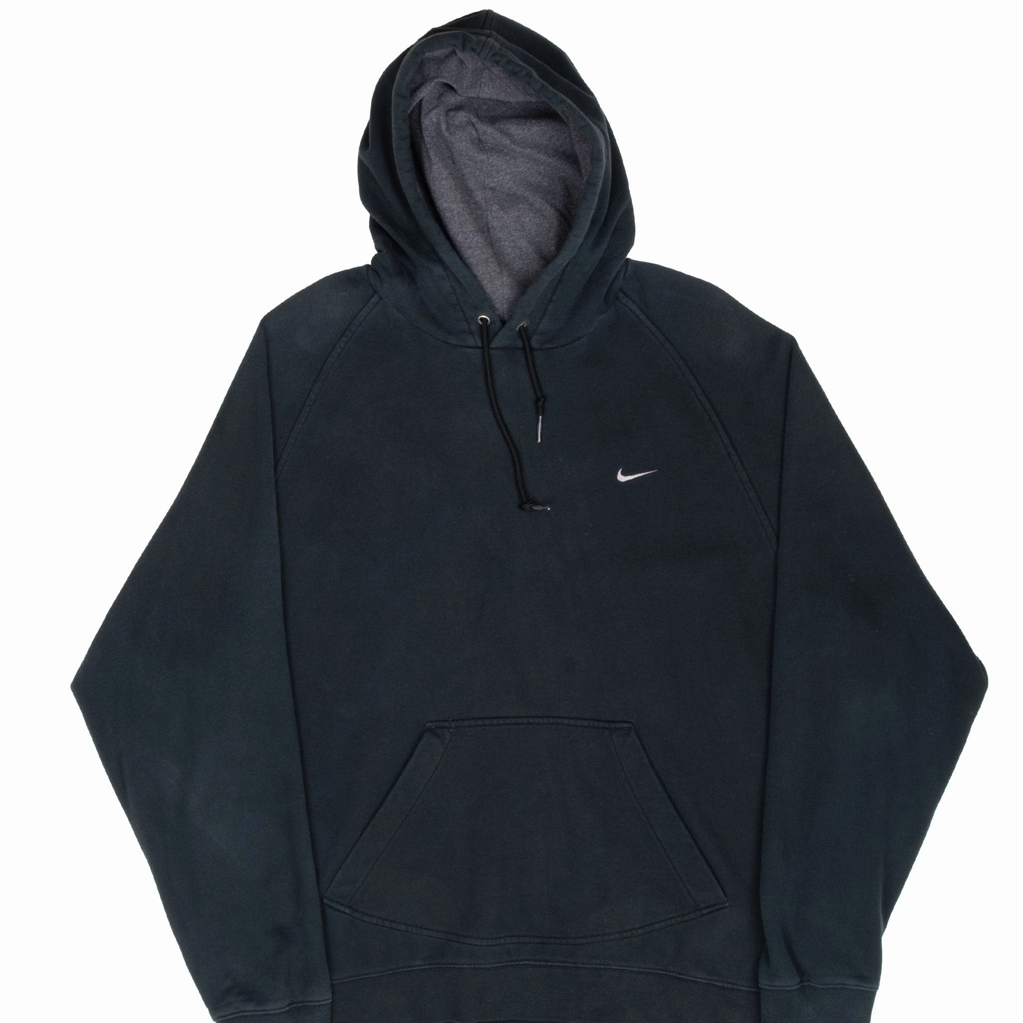 product recommendation Casual Wear VINTAGE NIKE CLASSIC SWOOSH BLACK HOODIE SWEATSHIRT 2000S XL