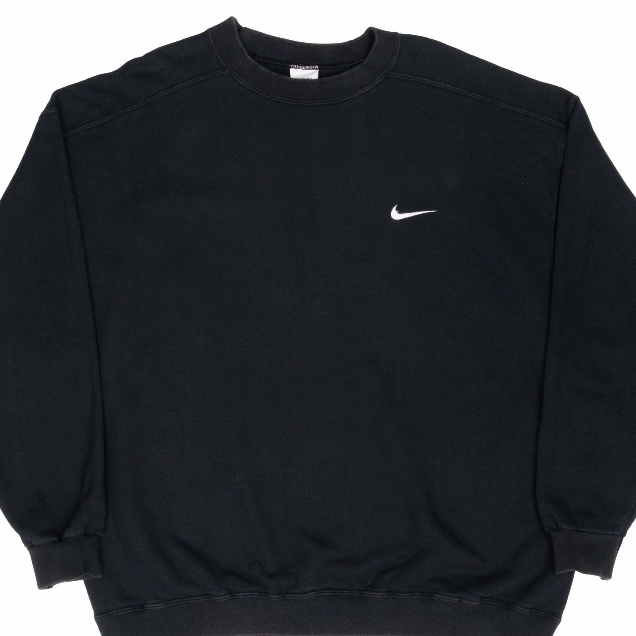 product yoga friendliness Hiking Essential VINTAGE NIKE CLASSIC SWOOSH BLACK SWEATSHIRT 1990S XL