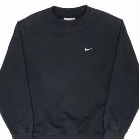 Brand Identity jersey VINTAGE NIKE CLASSIC SWOOSH BLACK SWEATSHIRT 2000S MEDIUM
