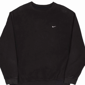 VINTAGE NIKE CLASSIC SWOOSH BLACK SWEATSHIRT 2000S SIZE XL product thermal lining insulation Antibacterial