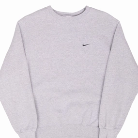 Casual Chic VINTAGE NIKE CLASSIC SWOOSH GREY SWEATSHIRT 2000S MEDIUM