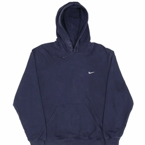 Core Bold Smart Layer VINTAGE NIKE CLASSIC SWOOSH NAVY BLUE HOODIE SWEATSHIRT 2000S SIZE XL