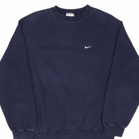 product sale Smart Design VINTAGE NIKE CLASSIC SWOOSH NAVY BLUE SWEATSHIRT 2000S SIZE MEDIUM
