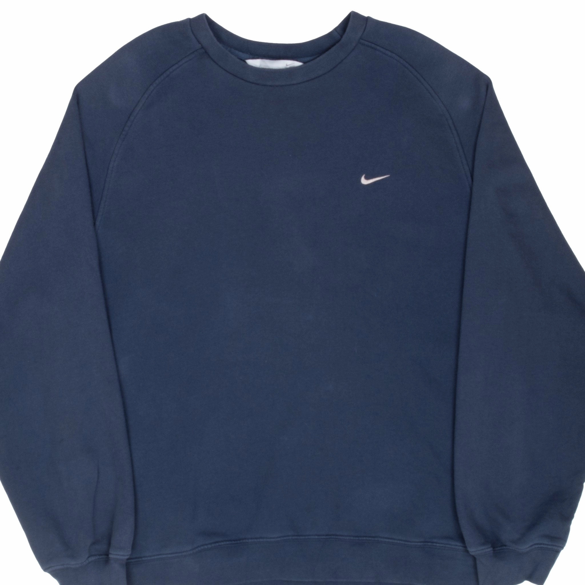 VINTAGE NIKE CLASSIC SWOOSH NAVY BLUE SWEATSHIRT 2000S XL date night look Classic Relaxed