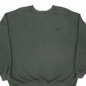 Cozy Everyday VINTAGE NIKE CLASSIC SWOOSH PINE GREEN SWEATSHIRT 1990S SIZE XL MADE IN USA