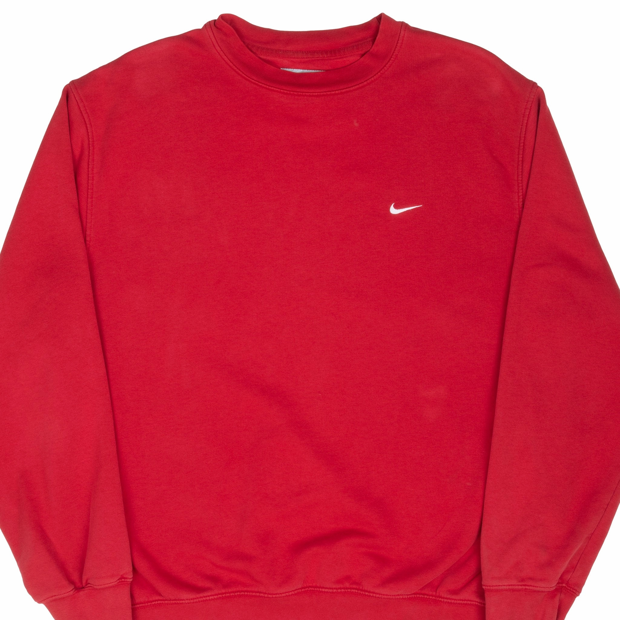 Urban Minimal VINTAGE NIKE CLASSIC SWOOSH RED SWEATSHIRT 2000S LARGE