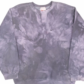 VINTAGE NIKE CLASSIC SWOOSH TIE DYE  SWEATSHIRT 1990S MEDIUM MADE IN USA product low end affordability Light Color