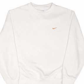 Comfy All Day VINTAGE NIKE CLASSIC SWOOSH WHITE SWEATSHIRT 2000S SIZE MEDIUM