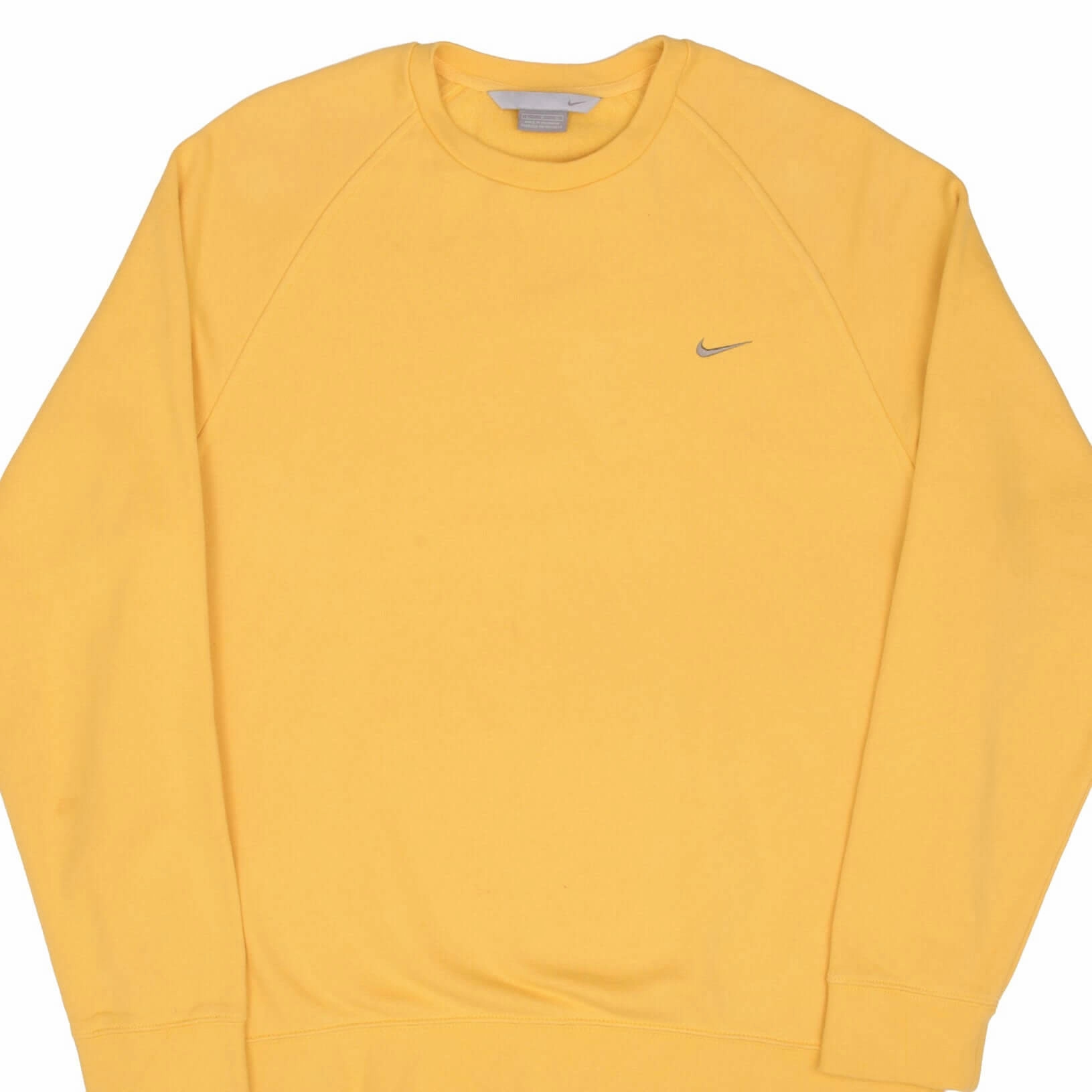All-Weather Comfort Fashion Piece VINTAGE NIKE CLASSIC SWOOSH YELLOW SWEATSHIRT 2000S SIZE LARGE