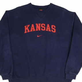 Polyester Material Weekend Active VINTAGE NIKE KANSAS EMBROIDERED SWEATSHIRT 1990S SIZE XL