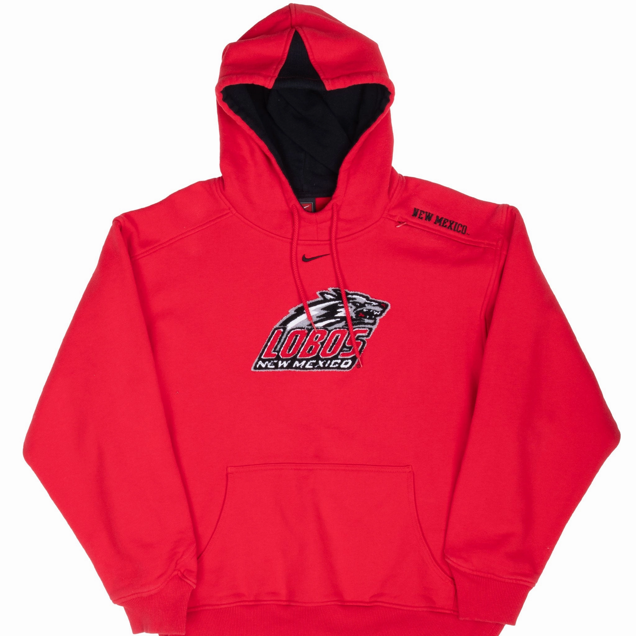 VINTAGE NIKE LOBOS BUAP NEW MEXICO HOODIE 2000S SMALL product display