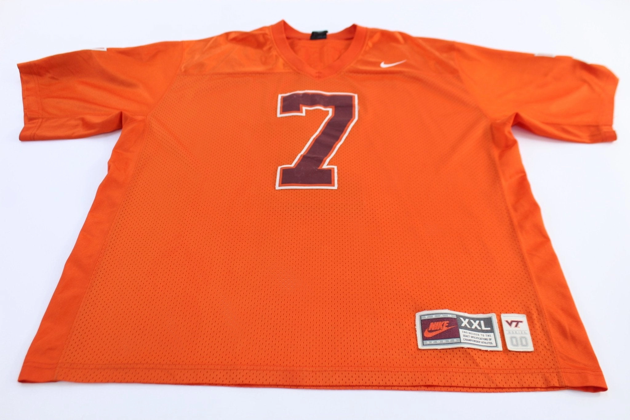 UV Protective Material Mesh Detail Vintage Nike Michael Vick Virginia Tech Football Jersey