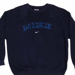 VINTAGE NIKE MIDDLE SWOOSH SWEATSHIRT LATE 1990s SIZE XL MADE IN USA product sporty appeal