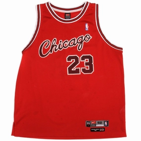 Thermal Insulation Layer Compression Support Panels VINTAGE NIKE NBA CHICAGO BULLS M. JORDAN JERSEY SIZE 2XL 52