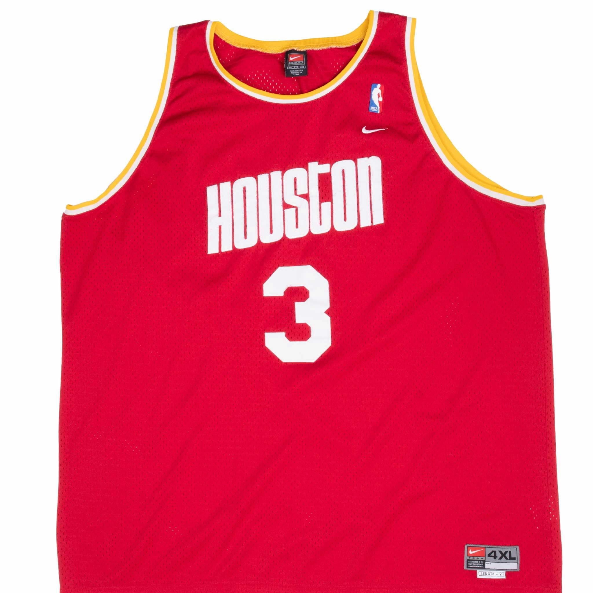 Flex Ribbed Cuffs All Purpose Knit VINTAGE NIKE NBA HOUSTON ROCKETS FRANCIS #3 JERSEY EARLY 2000S 4XL