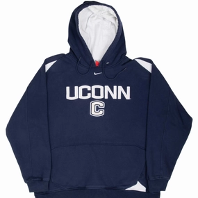 product solo self expression VINTAGE NIKE NCAA UCONN BLUE HOODIE SWEATSHIRT 2000S XL