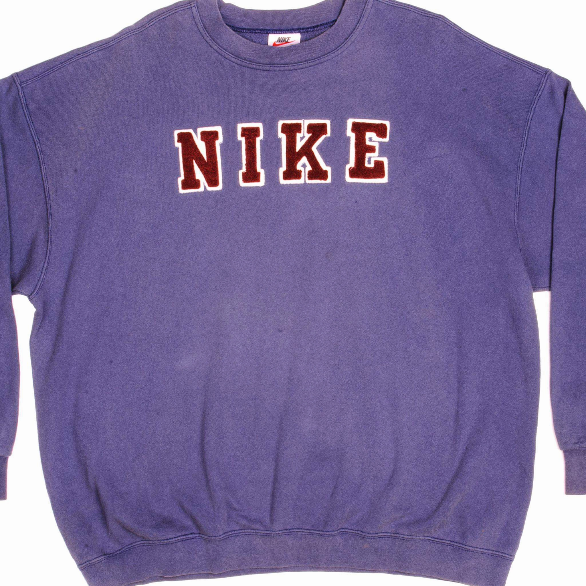 VINTAGE NIKE PURPLE SWEATSHIRT LATE 90s SIZE 2XL MADE IN USA product urban style quotient
