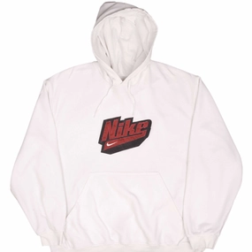 VINTAGE NIKE SPELLOUT SWOOSH WHITE HOODIE SWEATSHIRT 2000S SIZE XL product premium quality Graphic Art