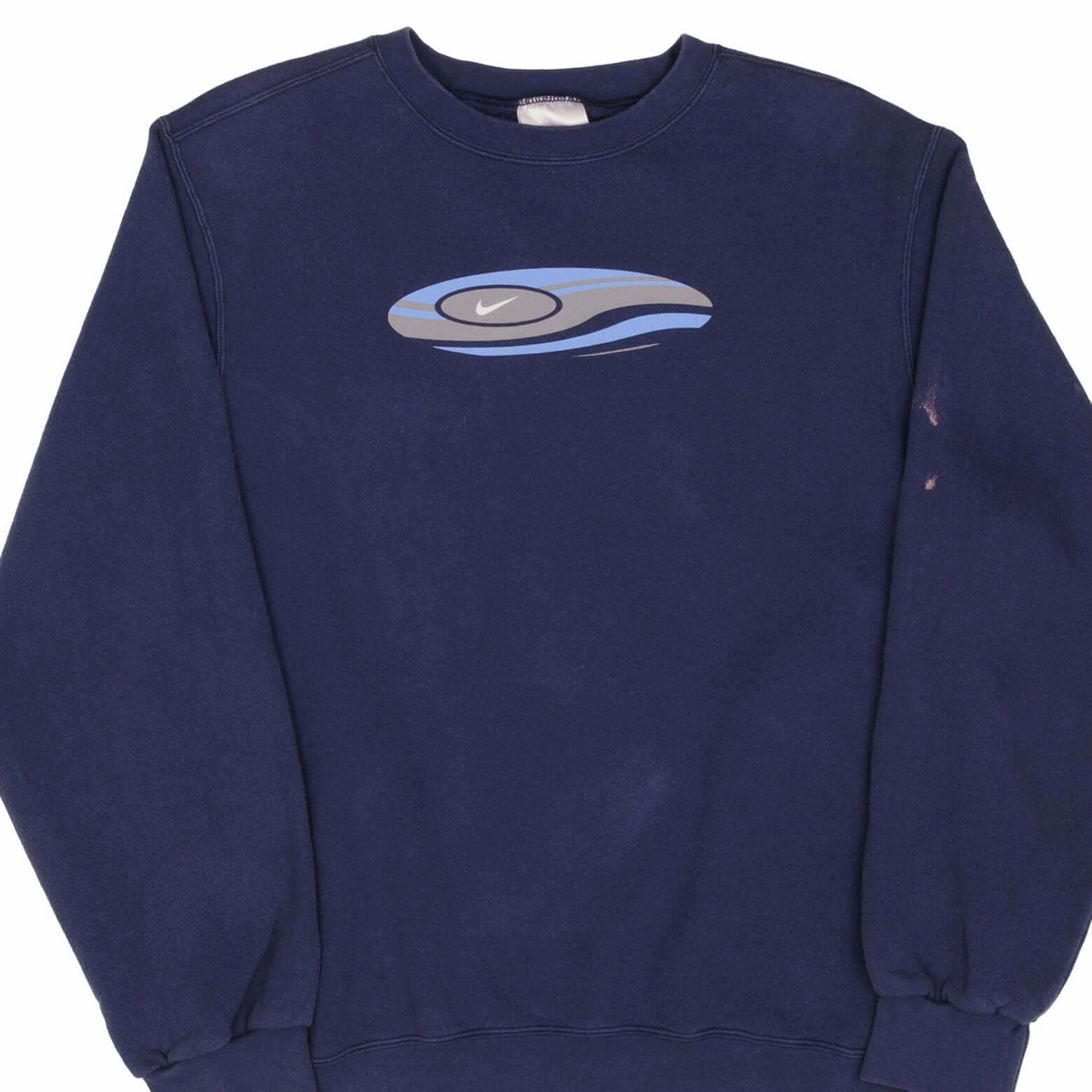 VINTAGE NIKE SURF SWOOSH NAVY BLUE SWEATSHIRT 1990S SIZE MEDIUM MADE IN USA Cozy clothing