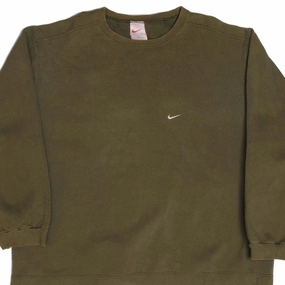 VINTAGE NIKE SWOOSH SWEATSHIRT 1990s SIZE 2XL MADE IN USA Essential Minimal fluffy texture