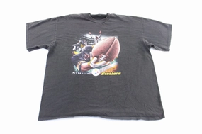 Vintage Pittsburgh Steelers Football Graphic T-Shirt Functional Fit Movie Night