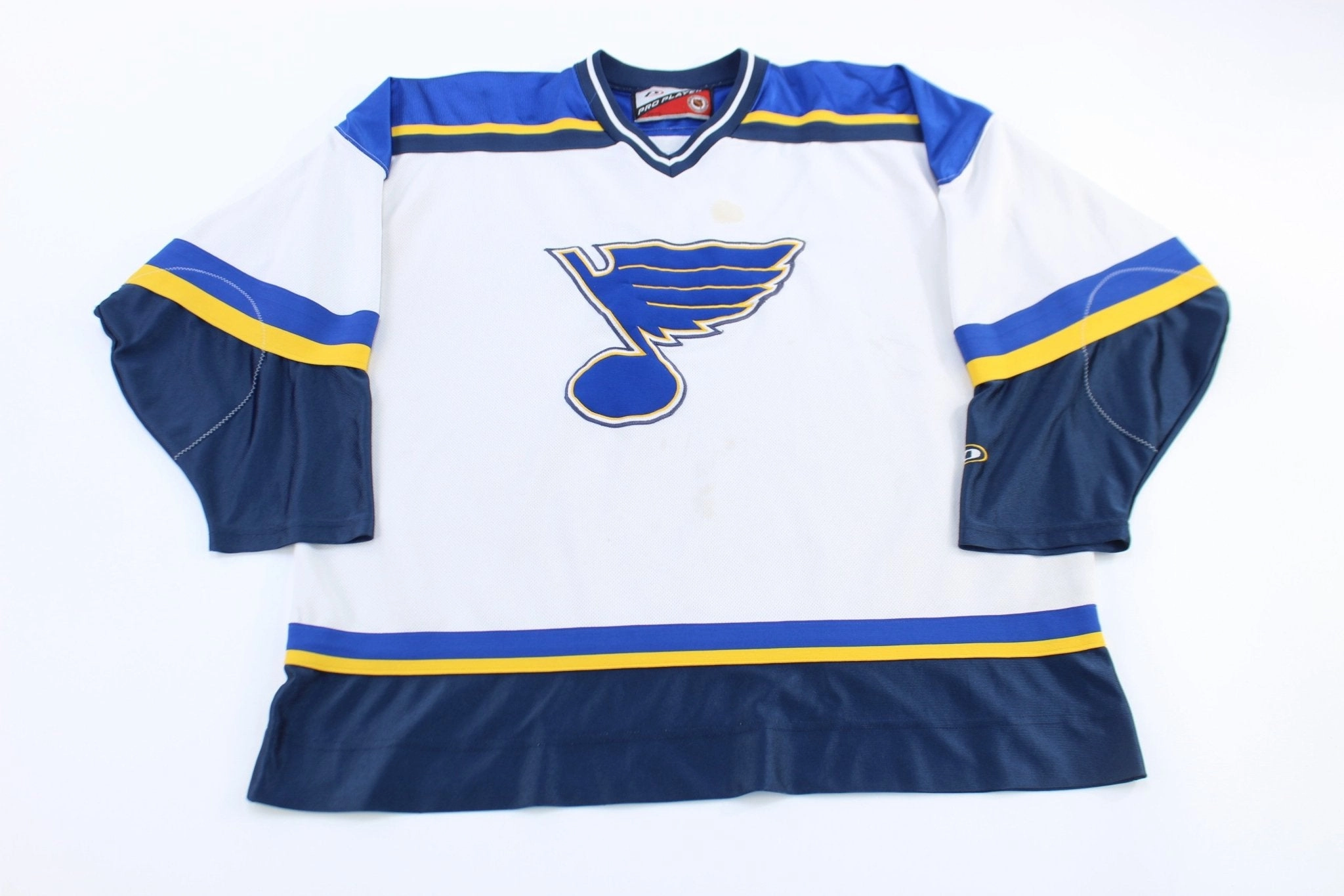 Vintage St. Louis Blues Embroidered Pro Player Hockey Jersey Non Binding Armholes