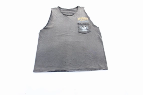 Vintage Sturgis South Dakota One Eyed Jack's Graphic Tank Top Vapor Transfer Fabric Irregularity Free Edging