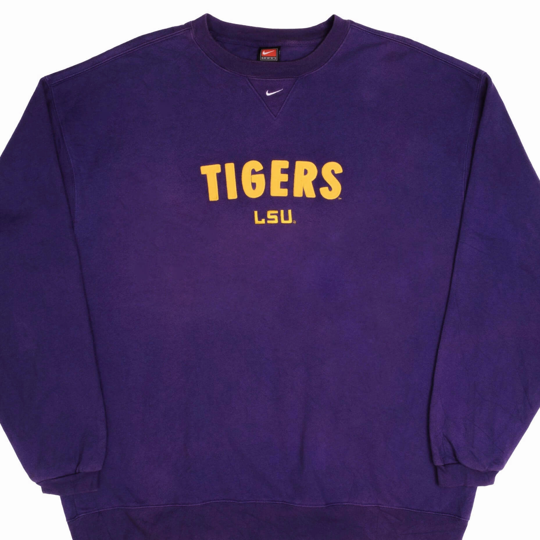 Cozy All Day Weekend Casual VINTAGE NIKE LSU TIGERS 1990S PURPLE SWEATSHIRT SIZE XL