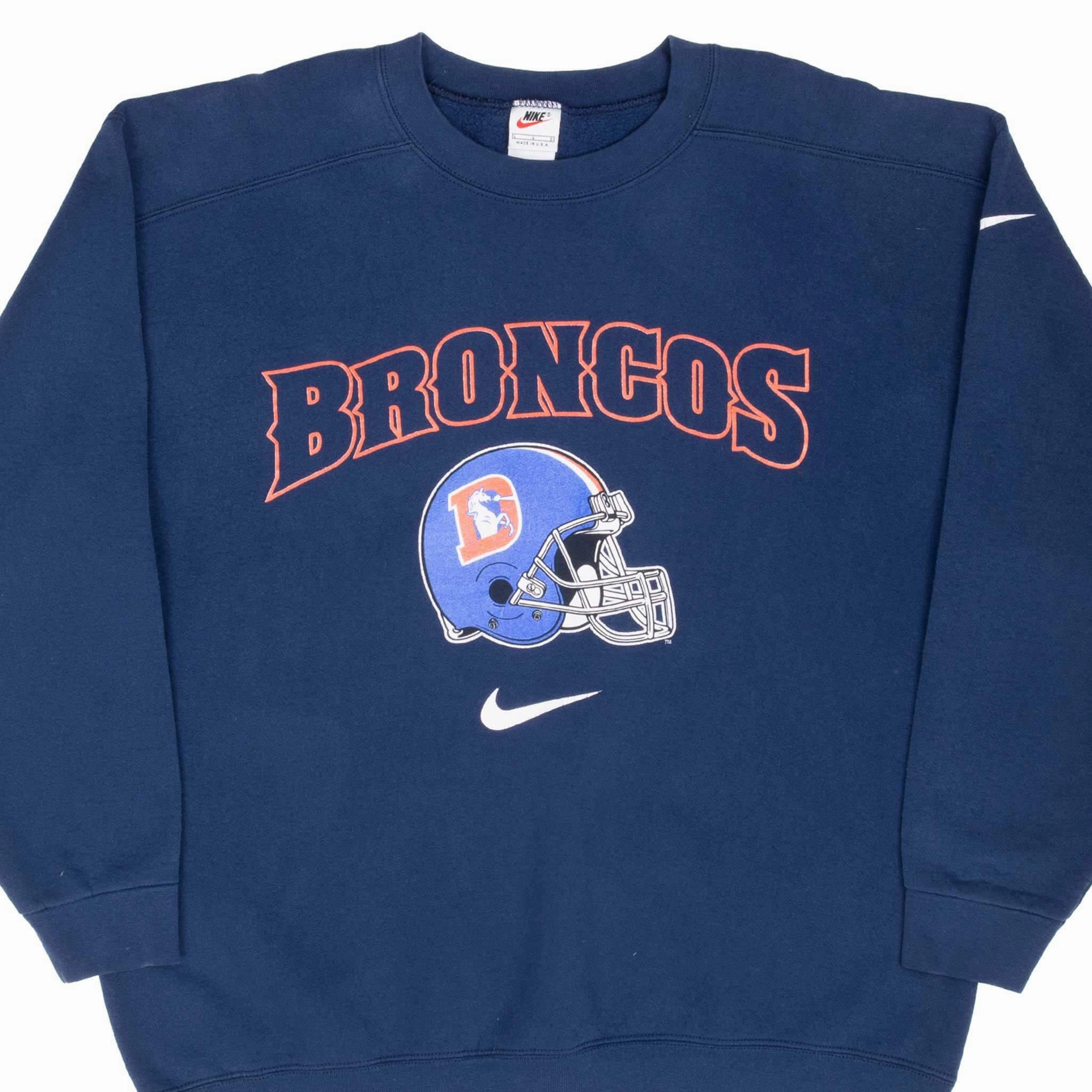 VINTAGE NIKE NFL DENVER BRONCOS SWEATSHIRT 1990S LARGE MADE IN USA product wedding guest charm