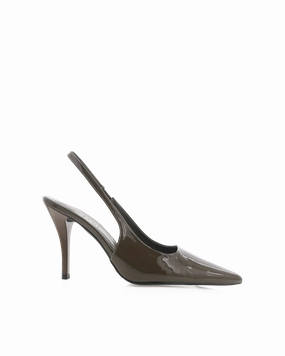 VALASCA - OLIVE PATENT Sleek Dress Shoes