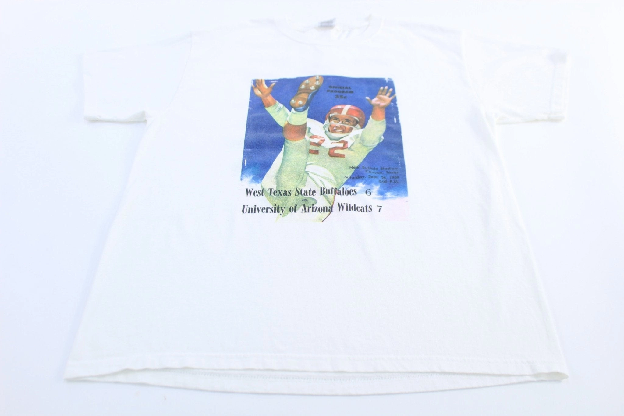 Casual Look Wear Light and Soft West Texas State Buffaloes vs University of Arizona Football T-Shirt