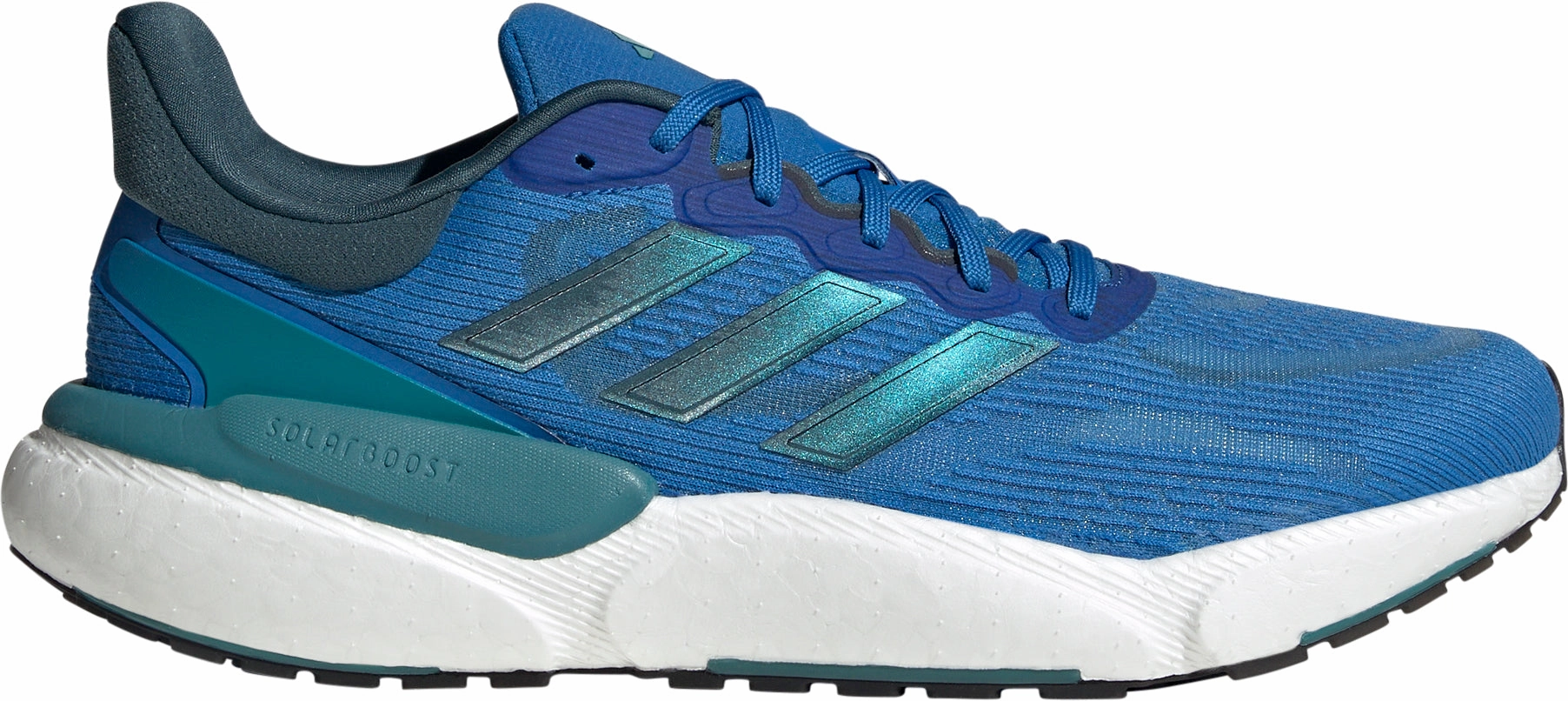 mid - top cut adidas Solar Boost 5 Mens Running Shoes - Blue
