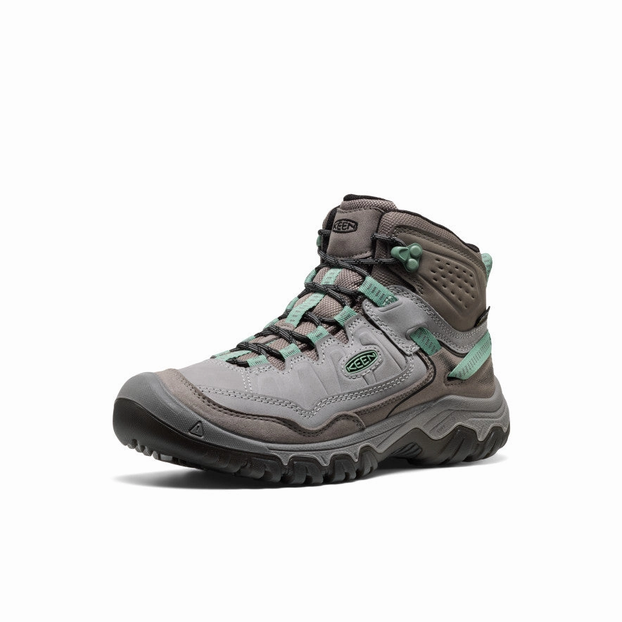 Women's Targhee IV Waterproof Hiking Boot  |  Alloy/Granite Green Durable Material Workout