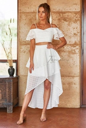 Willabelle Set - White Work Pairing Sheer Panel