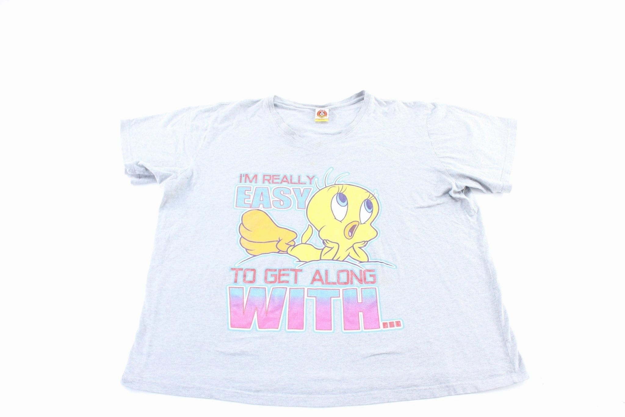Women's 2003 Tweety I'm Really Easy To Get Along With T-Shirt Spring Wear