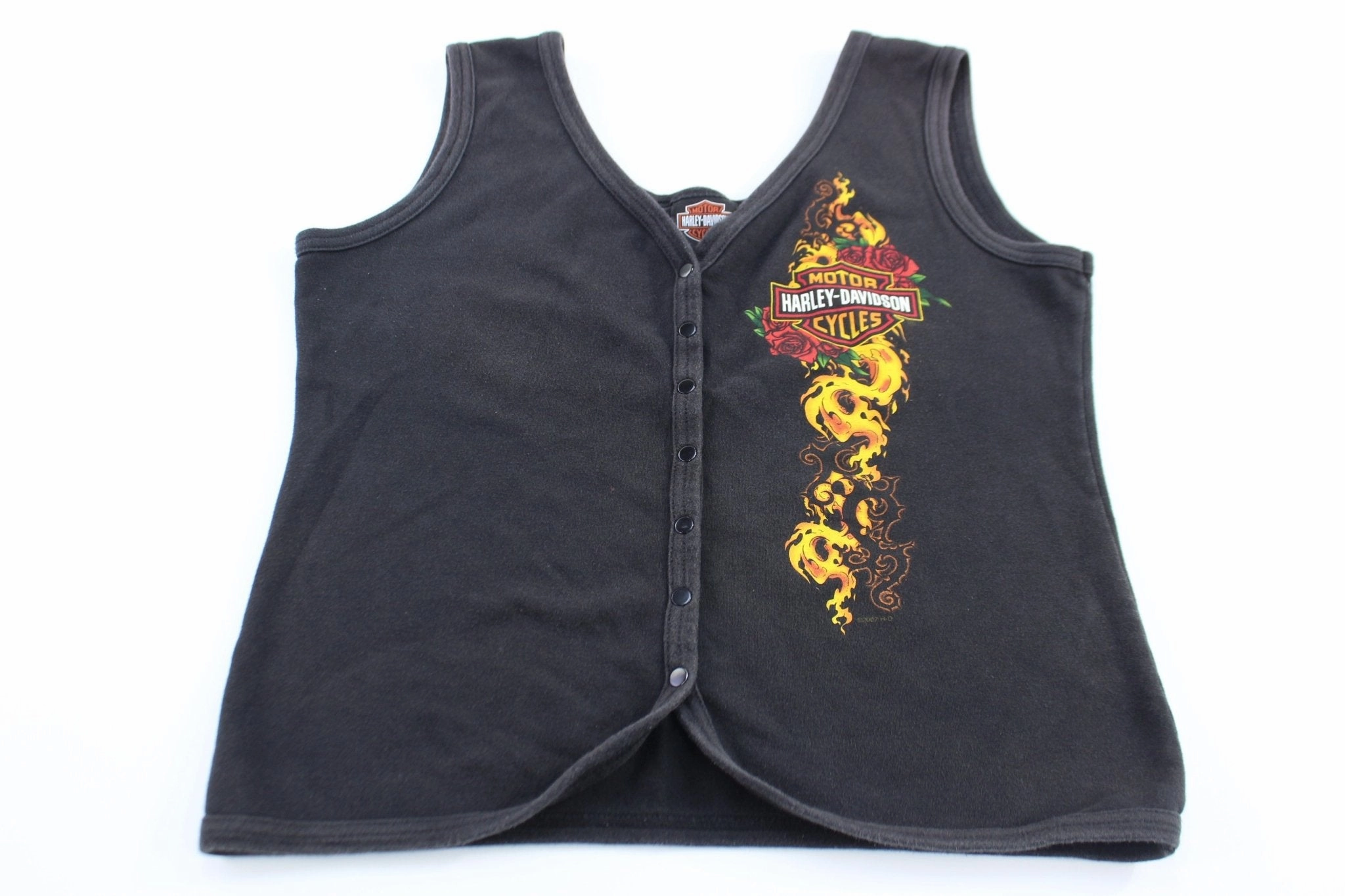 Flexible Cuff Design Women's 2007 Harley Davidson Motorcycles El Paso, Texas Tank Top