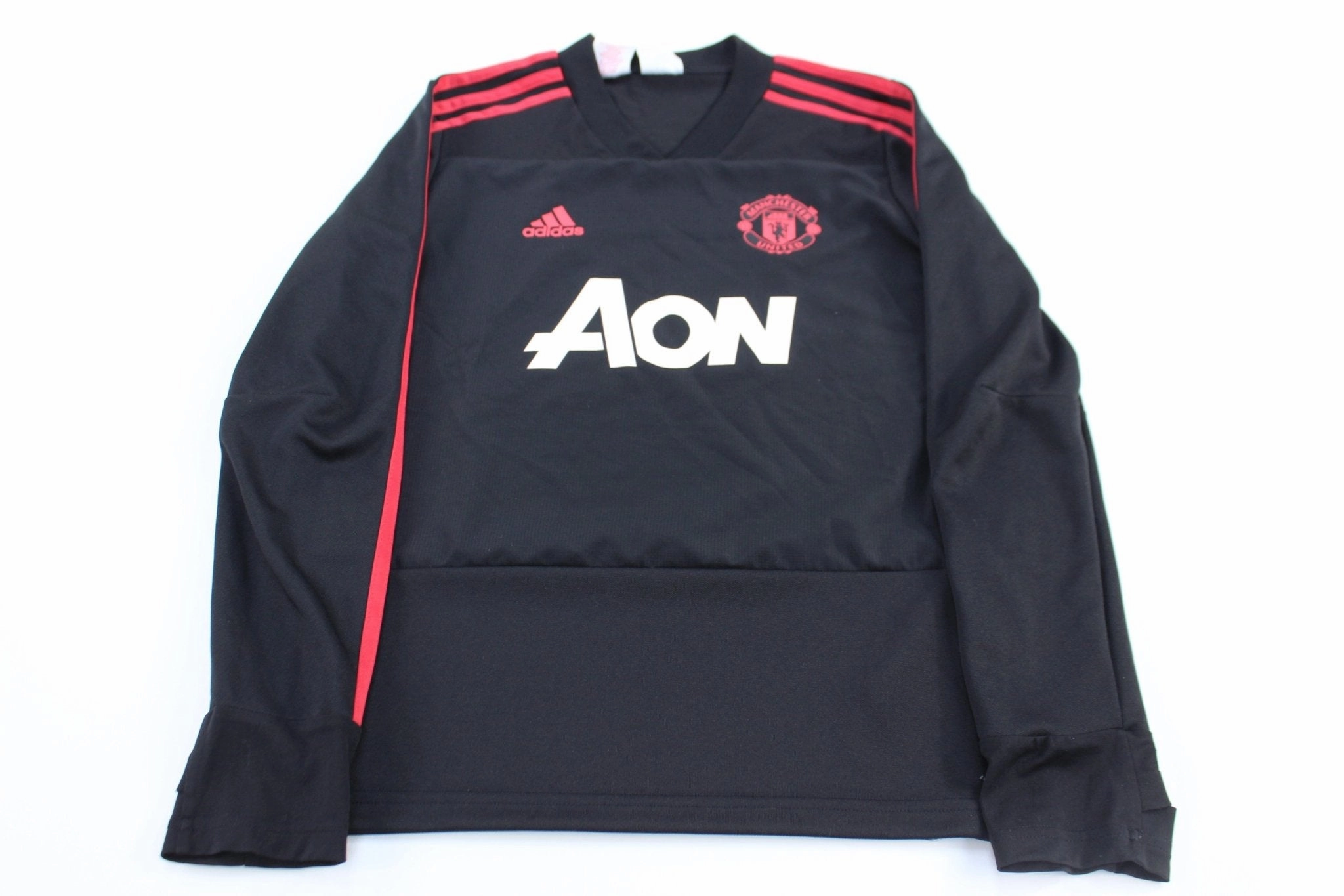 Women's Adidas Manchester United Pink & Black Striped Soccer Jersey Any Move