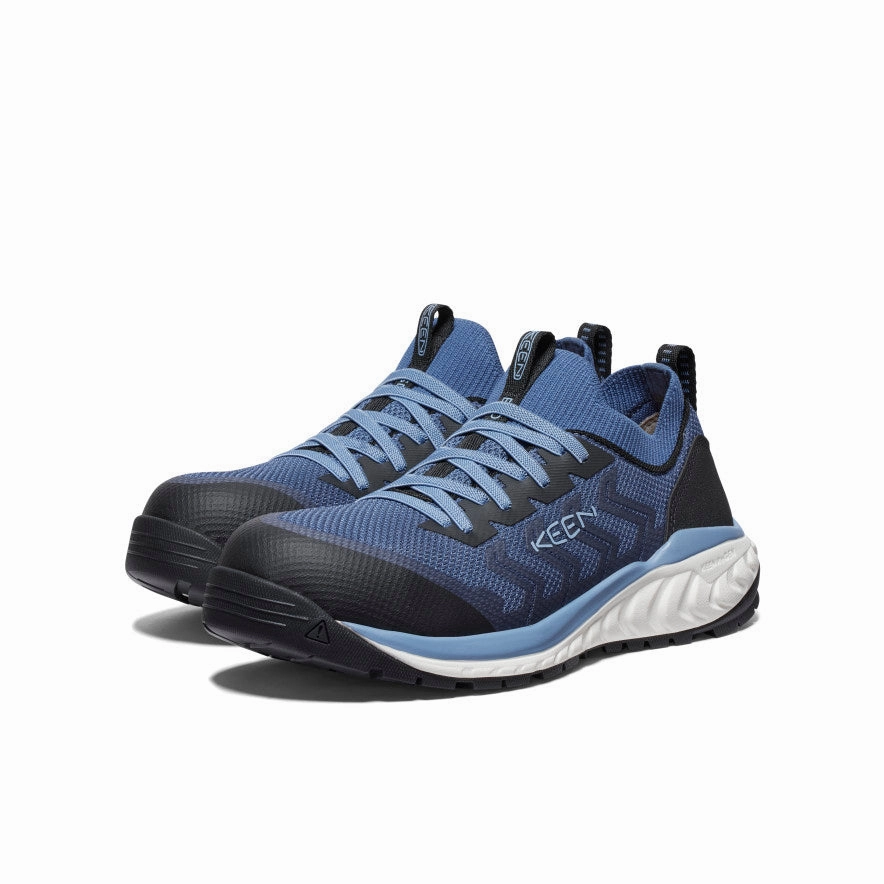 Easy Fit Shoes Women's Arvada Shift ESD Work Sneaker (Carbon Toe)  |  Vintage Indigo/Faded Denim