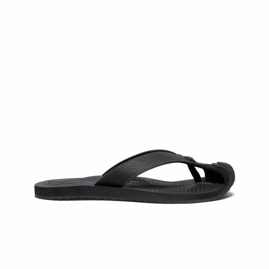No Fuss Comfort Walk Fit Women's Barbados Flip-Flop  |  Black/Steel Grey