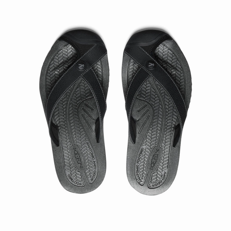 Day Comfort Shoes Women's Barbados Flip-Flop  |  Black/Steel Grey