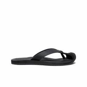 No Fuss Comfort Walk Fit Women's Barbados Flip-Flop  |  Black/Steel Grey