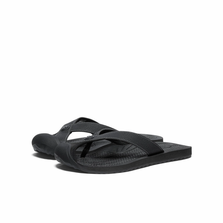 No Hassle Travel Walk Women's Barbados Flip-Flop  |  Black/Steel Grey