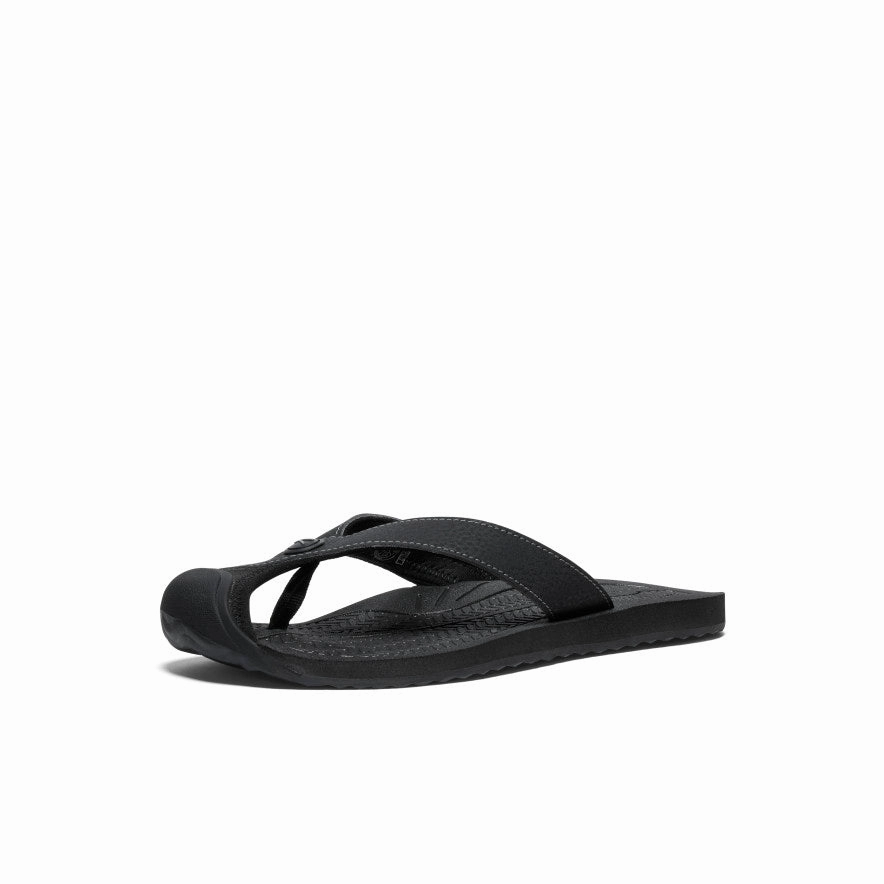 Instant Fit Shoes No Lace Women's Barbados Flip-Flop  |  Black/Steel Grey